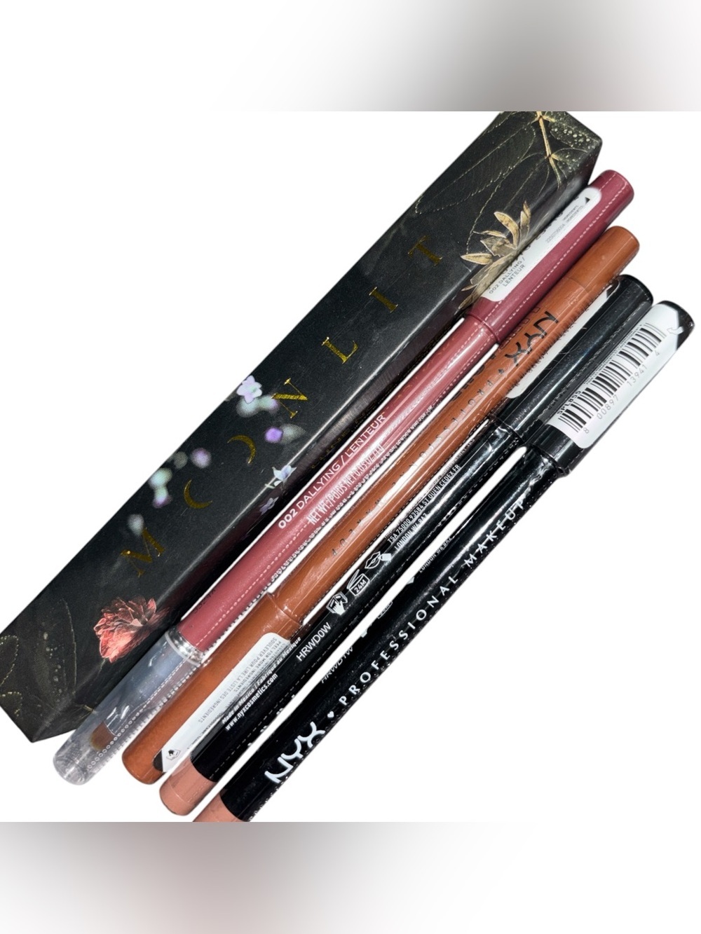NYX Lip & Eye Pencil & moonlit, revlon bundle (16)